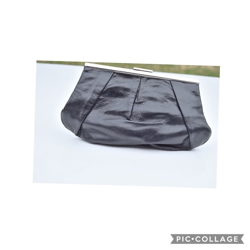 Banana republic leather clutch